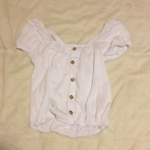 White shoulder shirt